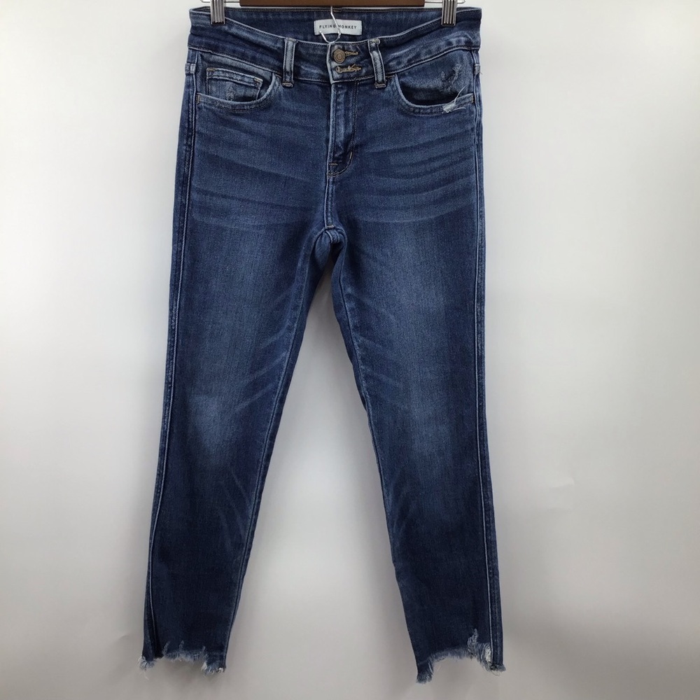 Flying Monkey Mid Rise Double Button Dark Blue An… - image 2